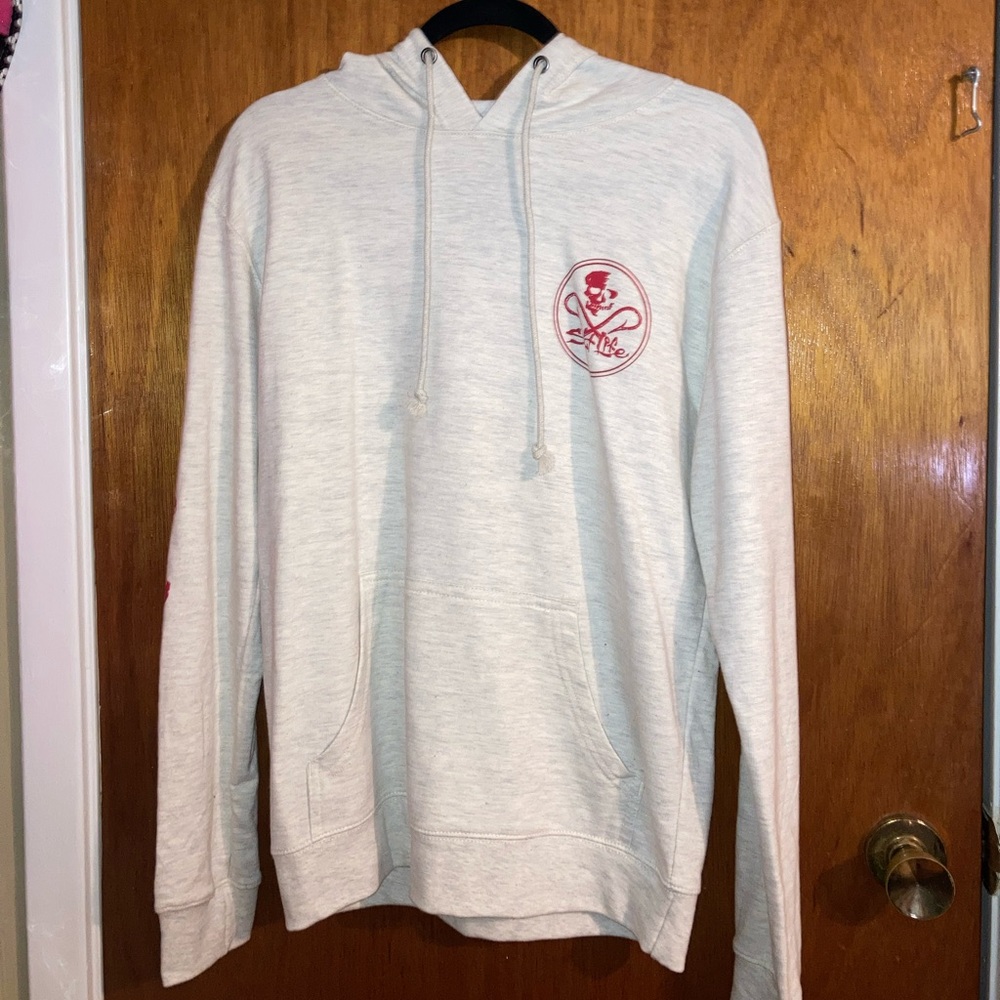 Salt Life Live Salty Skull and Hooks Hoodie Adult Medium